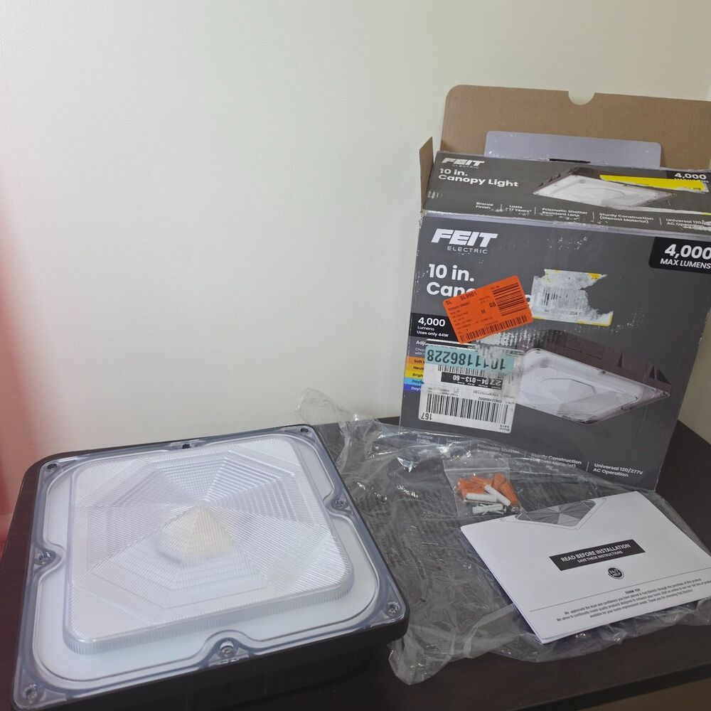 Feit Electric 10” LED Outdoor Canopy Light 4000 Lumens S10CNPY/5CCT/BZ